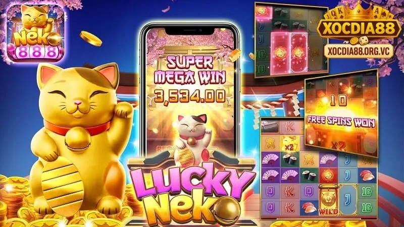 Chỉ với vài bước đơn giản bạn đã có thể bắt đầu tham gia vòng quay may mắn của Lucky Neko