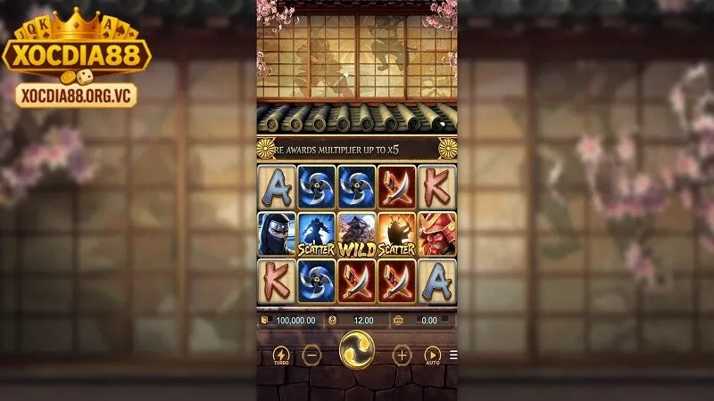 Chỉ với vài bước đơn giản bạn đã có thể chinh phục Ninja vs Samurai tại xocdia88